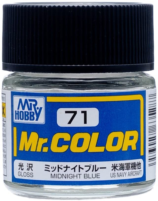 Mr. Hobby Mr. Color 71 - Midnight Blue (Semi-Gloss/Primary) - 10ml
