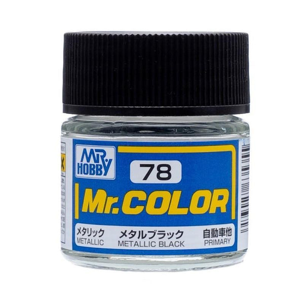 Mr. Hobby Mr. Color 78 - Metal Black (Metallic/Primary Car) - 10ml
