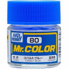 Mr. Hobby Mr. Color 80 - Cobalt Blue (Semi-Gloss/Primary) - 10ml