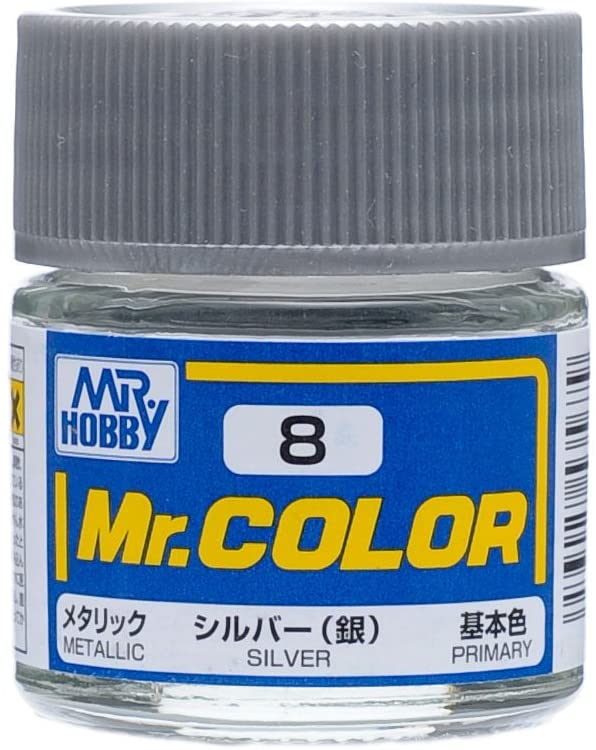 Mr. Hobby Mr. Color 8 - Silver (Metallic/Primary) - 10ml