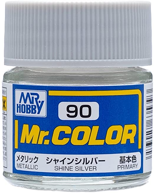 Mr. Hobby Mr. Color 90 - Shine Silver (Metallic/Primary) - 10ml