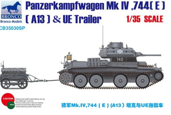 Bronco Models CB35030SP 1/35 Panzerkampfwagen Mk. IV, 744(E)(A13)