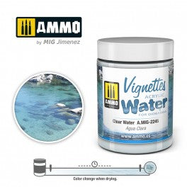 AMMO by Mig 2245 Vignettes Acrylic Water for Dioramas - Clear Water (100ml)