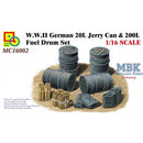 Classy Hobby 16002 1/16 German 20L Jerry Can & 200L Fuel Drum Set