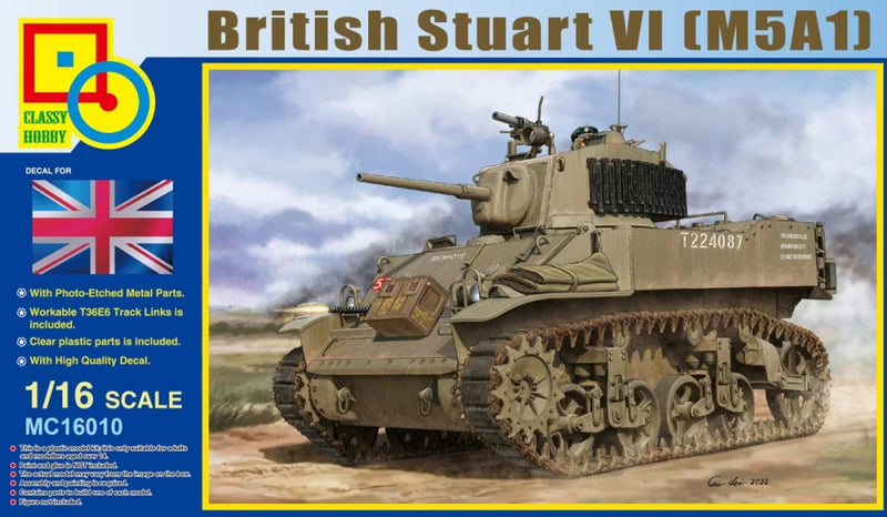 Classy Hobby 16010 1/16 British Stuart VI (M5A1)