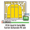 Def Model DE35018 1/35 vPz.IV Ausf.H Early/Mid Turret Schurzen PE Set