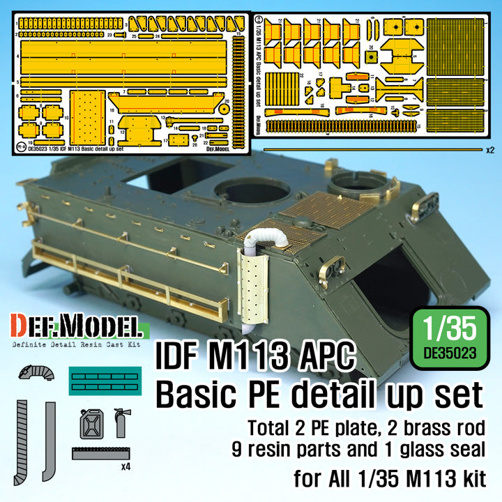 Def Model DE35023 1/35 IDF M113 APC Basic PE Detail up set