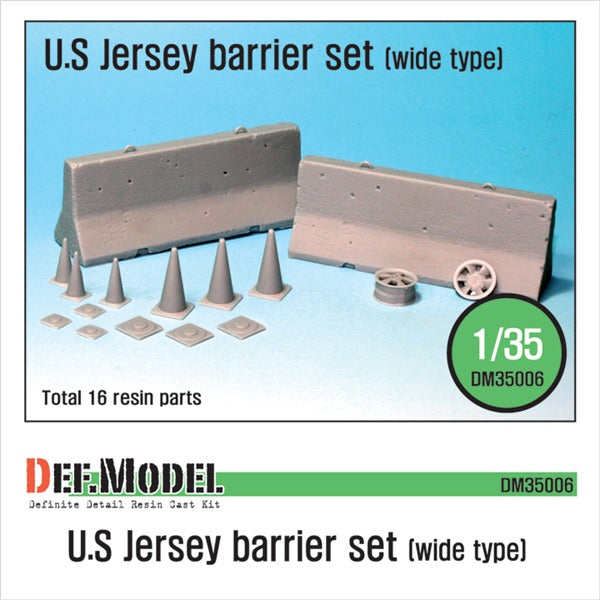 Def Model DM35006 1/35 US Jersey Barrier set (Wide type)