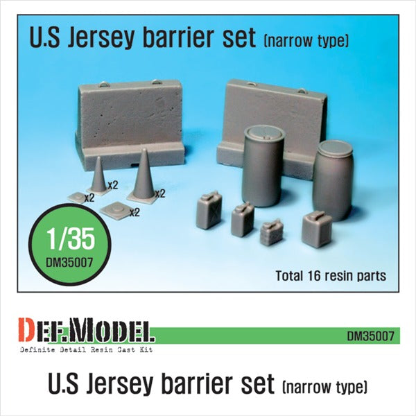 Def Model DM35007 1/35 US Jersey Barrier set (Narrow type)