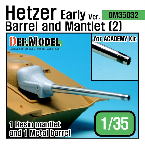 Def Model DM35032 1/35 Hetzer Early version Barrel and Mantlet Set (2)