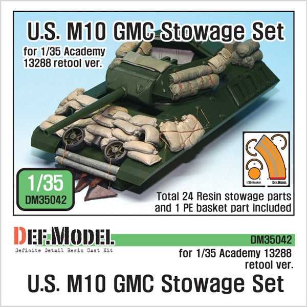 Def Model DM35042 1/35  U.S. M10 GMC Stowage Set