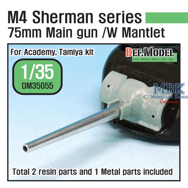 Def Model DM35055 1/35 Sherman 75mm M3 Main Gun w/Late Mantlet Set