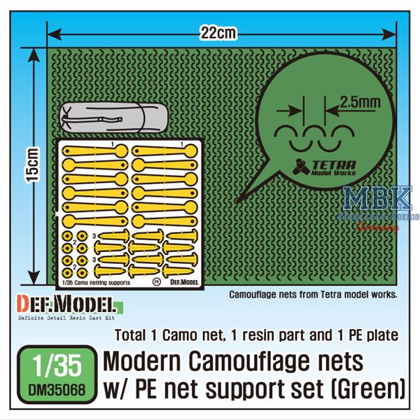 Def Model DM35068 1/35 Modern Camouflage nets w/ PE support (green)