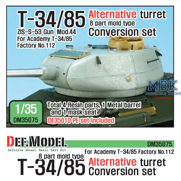 Def Model DM35075 1/35 T-34/85 8 part mold type Alternative Turret Conv.