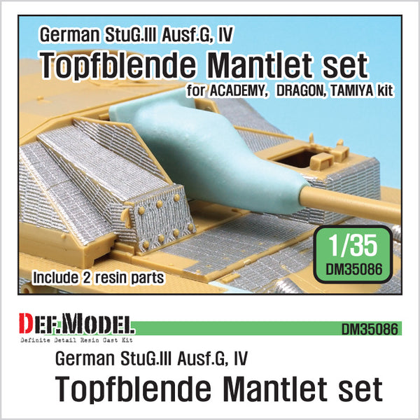 Def Model DM35086 1/35 German StuG Topfblende Mantlet set