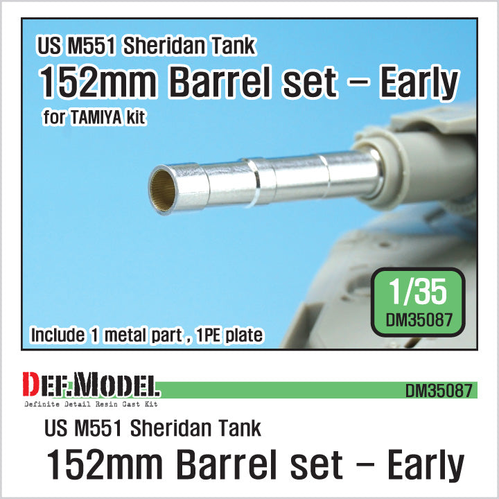 Def Model DM35087 1/35 M551 Sheridan 152mm Metal Barrel set Early