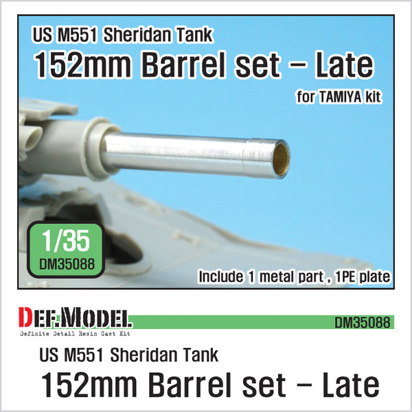 Def Model DM35088 1/35 M551 Sheridan 152mm Metal Barrel Set - Late