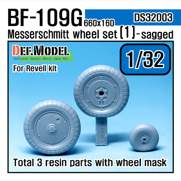 Def Model DS32003 1/32  BF109G-6 Wheel Set (1)
