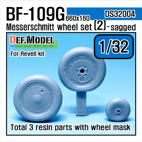 Def Model DS32004 1/32 BF109G-6 Wheel Set (2)