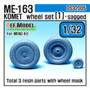 Def Model DS32005 1/32 Me163B 'Komet' Wheel Set (1)