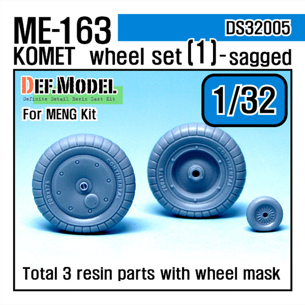 Def Model DS32005 1/32 Me163B 'Komet' Wheel Set (1)