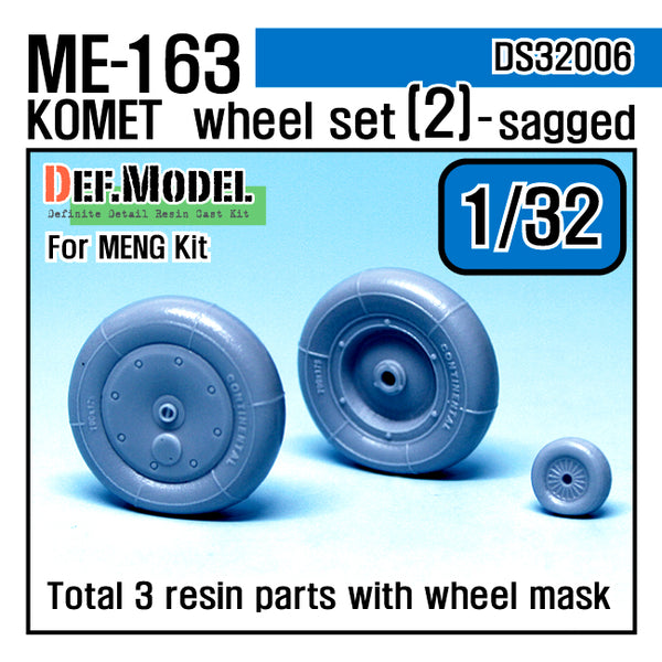 Def Model DS32006 1/32  Me163B 'Komet' Wheel Set (2)