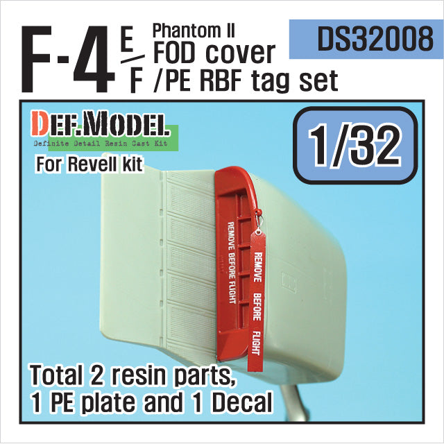 Def Model DS32008 1/32  F-4E Phantom II FOd C over + PE RBF Tag Set