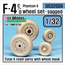 Def Model DS32009 1/32 F-4C/D Phantom II Wheel Set (1)