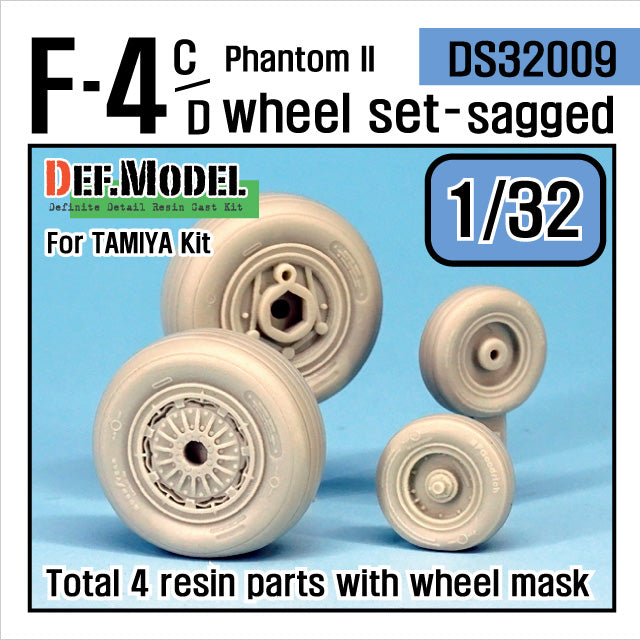 Def Model DS32009 1/32 F-4C/D Phantom II Wheel Set (1)
