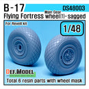 Def Model DS48003 1/48 B-17F/G Flying Fortress Wheel Set (1)