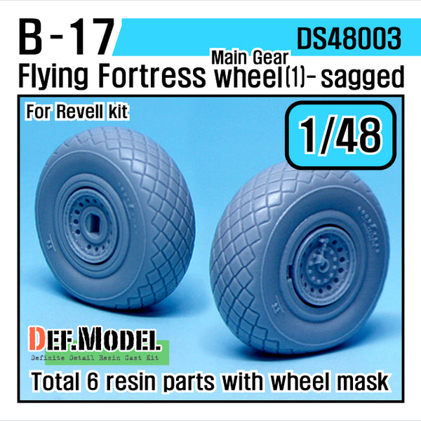 Def Model DS48003 1/48 B-17F/G Flying Fortress Wheel Set (1)