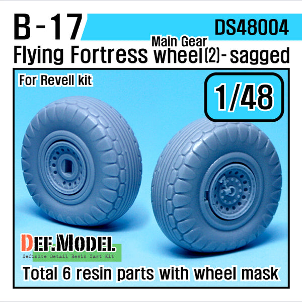 Def Model DS48004 1/48 B-17F/G Flying Fortress Wheel Set (2)