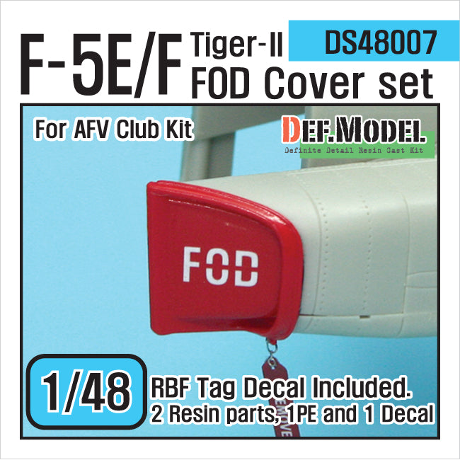 Def Model DS48007 1/48 F-5E/F Tiger-II FOD Cover Set