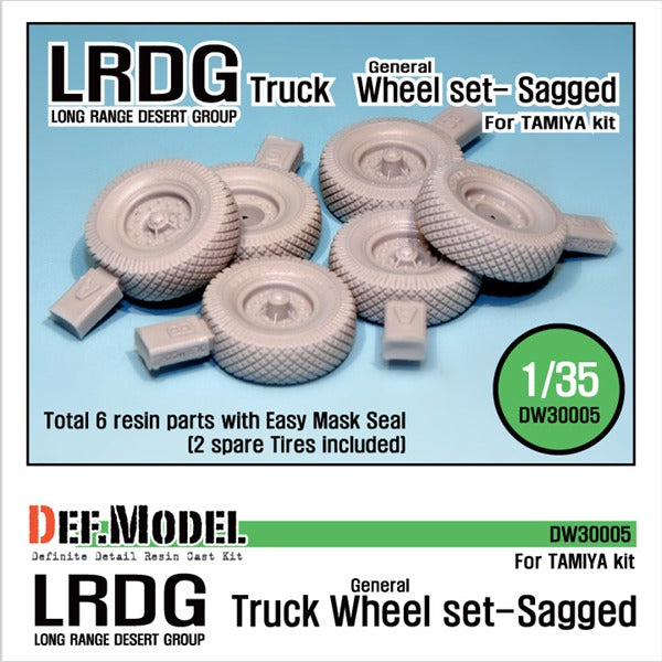 Def Model DW30005 1/35 WW2 UK LRDG Truck Wheel set