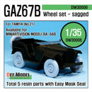 Def Model DW30006 1/35 WW2 GAZ-67B Russian Field Car Wheel Set