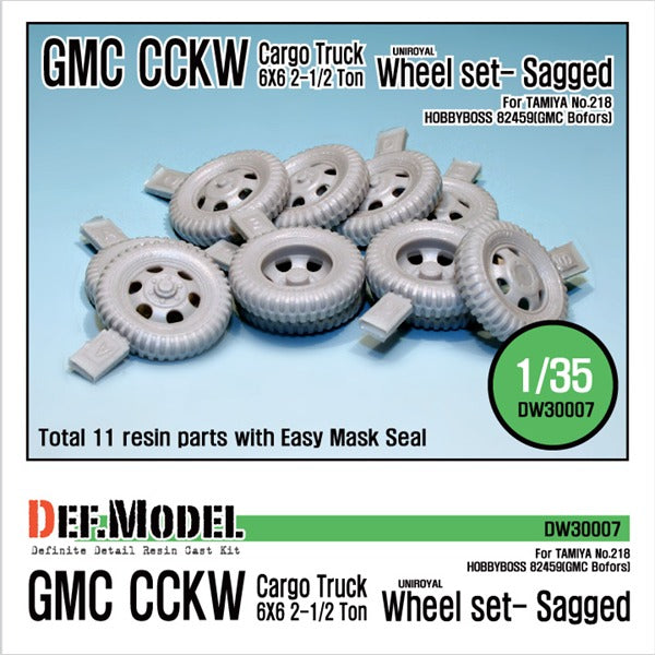 Def Model DW30007 1/35 WW2 US CCKW Truck Wheel set
