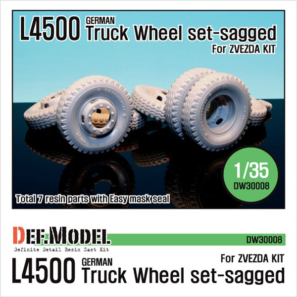Def Model DW30008 1/35 WW2 German L4500 Truck Wheel set
