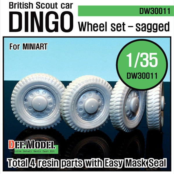 Def Model DW30011 1/35 WW2 BritishDingo Wheel Set
