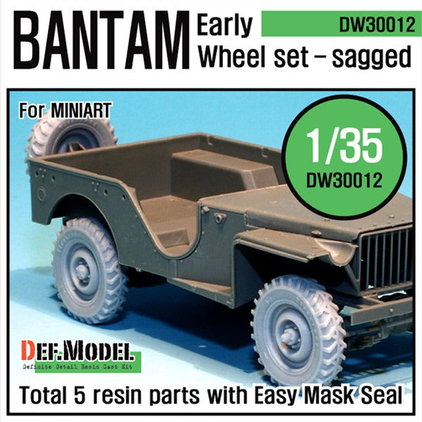 Def Model DW30012 1/35 WW2 UK Bantam Early Wheel Set