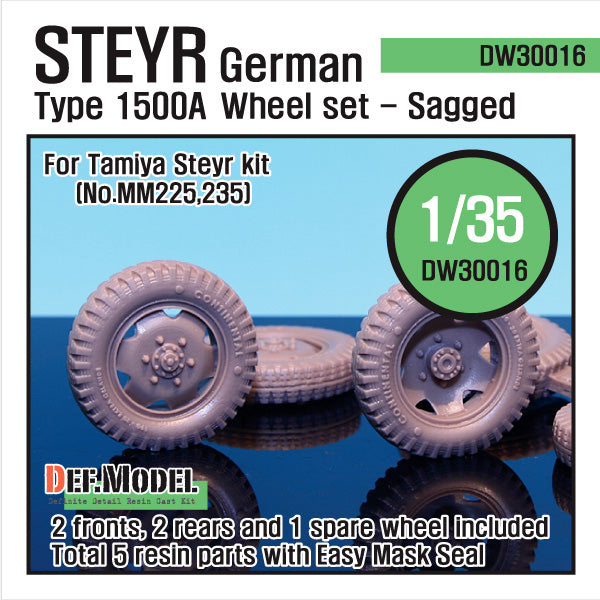 Def Model DW30016 1/35 WW2 German Steyr 1500A Wheel set