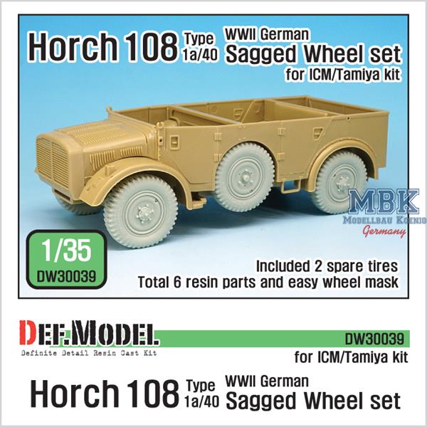Def Model DW30039 1/35 Horch 108 typ1a/40 Wheel set 1