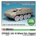 Def Model DW35010 1/35 Stryker/LAV-III Mich. XML Sagged Wheel set