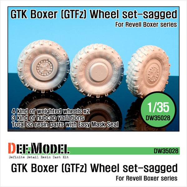 Def Model DW35028 1/35 GTK Boxer (GTFz) Sagged Wheel set