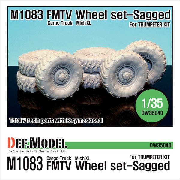 Def Model DW35040 1/35 US M1083 FMTV Truck Mich.XL Sagged wheel set