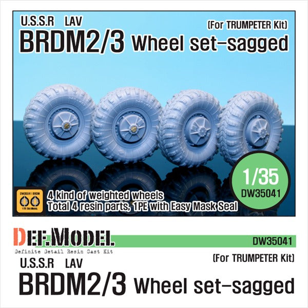 Def Model DW35041 1/35 Soviet BRDM-2 Sagged wheel set