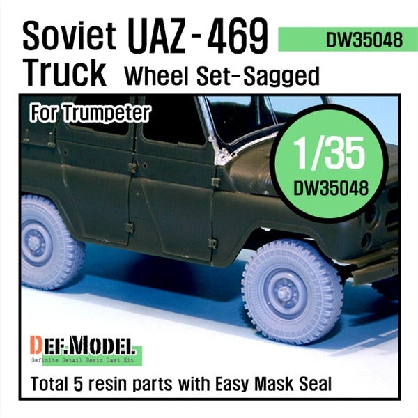 Def Model DW35048 1/35 Soviet UAZ-469 Sagged wheel set