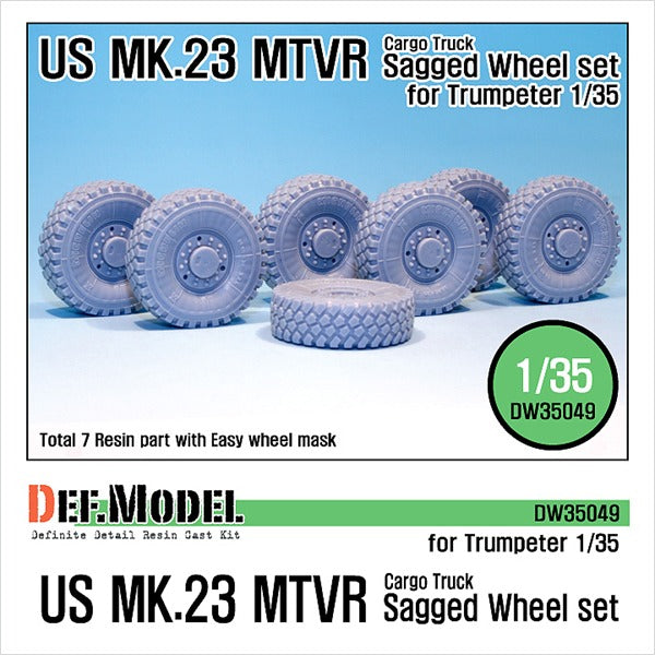 Def Model DW35049 1/35 US MK.23 MTVR Sagged Wheel set