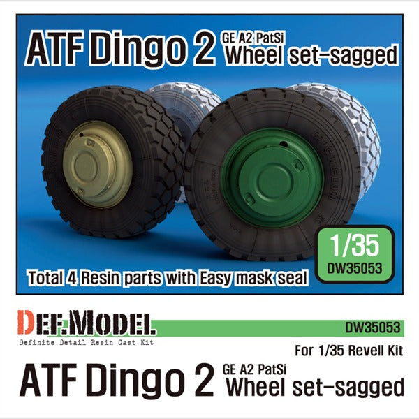 Def Model DW35053 1/35 ATF Dingo2 GE A2 PatSi Sagged Wheel set