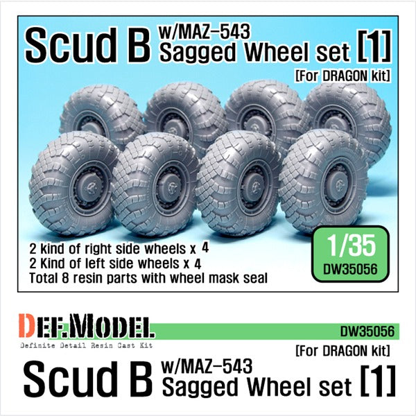 Def Model DW35056 1/35 Scud B w/MAZ-543 Sagged Wheel set #1