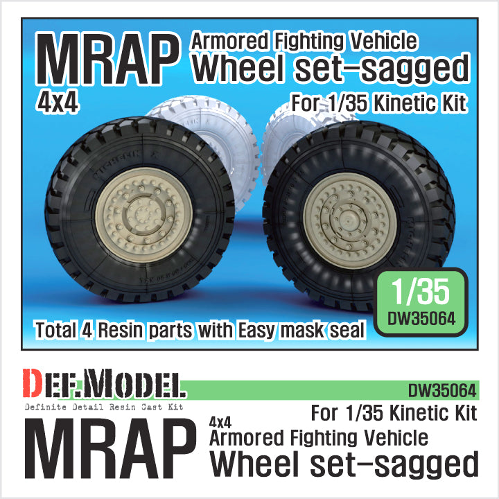 Def Model DW35064 1/35 MRAP Sagged Wheel set